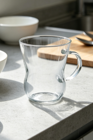 10.6oz Heat-Resistant Glass Mug for Oolong Tea