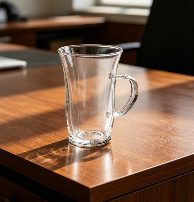 Heat-Resistant Glass Mug, 8.5oz - Image 2