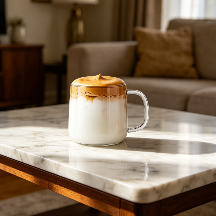 20oz Borosilicate Glass Mug, Wide Stable Base, Dishwasher & Microwave Safe, Crystal Clear - Image 2